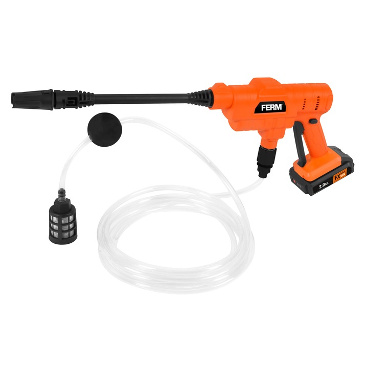 Водоструйка с акумулатор, FERM, PWM1002, 20V, 2Ah, 24 BAR