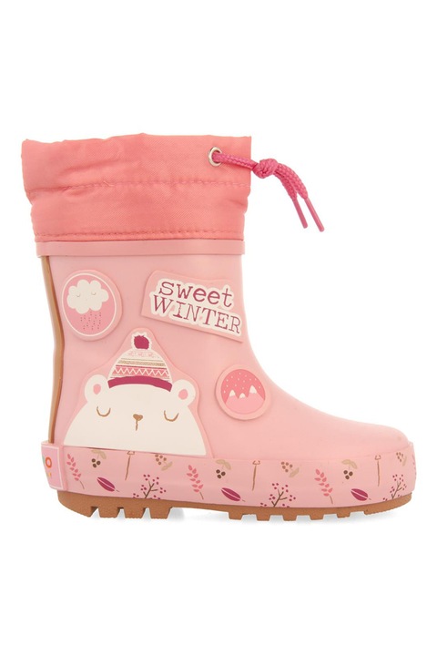 Gioseppo, Cizme de ploaie cu model grafic Emod, Roz