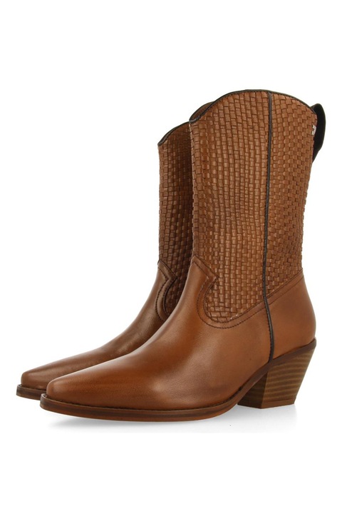 Gioseppo, Cizme cowboy cu toc cubanez Ampass, Maro deschis