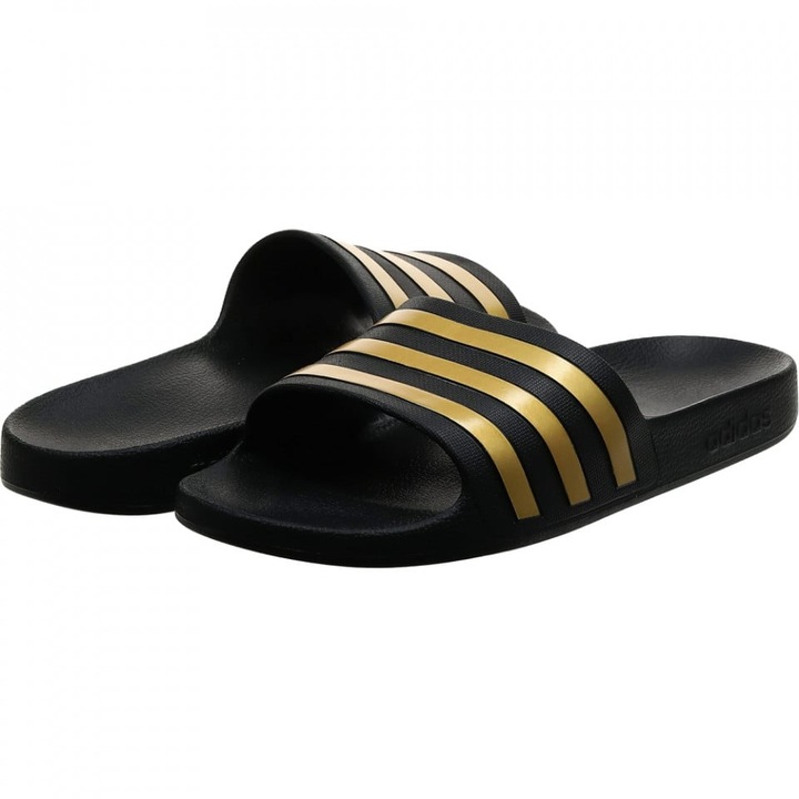 Papuci Adidas Adilette Aqua barbati, Negru | Auriu