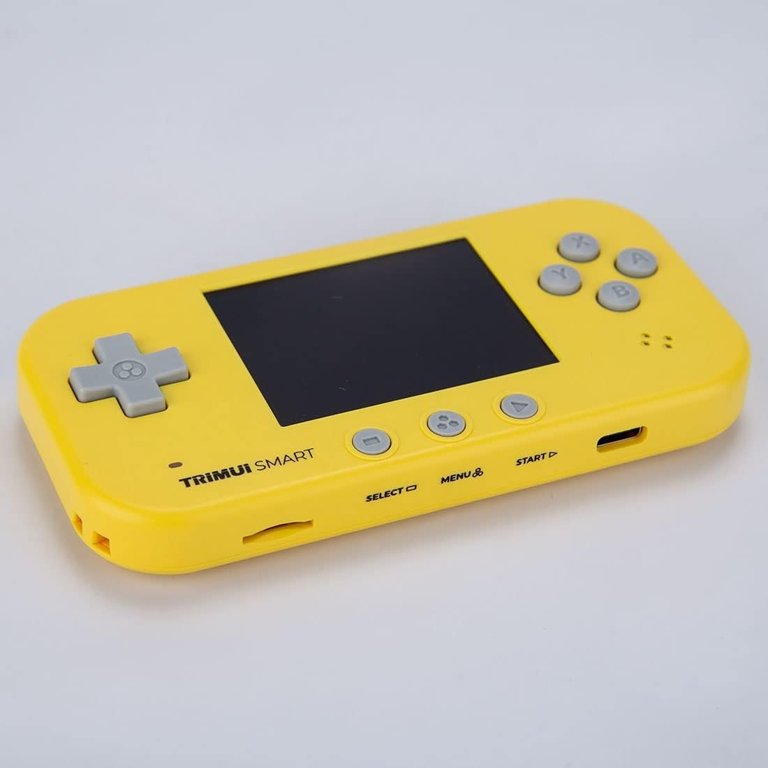 Consola retro portabila TRIMUI Smart 64GB cu jocuri, Cortex-A7 1.2GHz, 128MB LPDDR4, IPS LCD 2.4" 320x240, 1000 mAh, WiFi 4, Bluetooth 4.0, galben