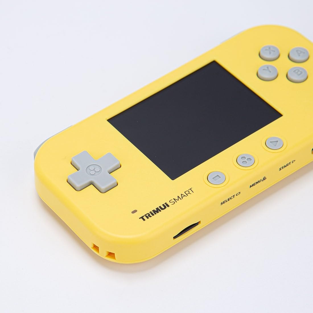 Consola retro portabila TRIMUI Smart 64GB cu jocuri, Cortex-A7 1.2GHz, 128MB LPDDR4, IPS LCD 2.4" 320x240, 1000 mAh, WiFi 4, Bluetooth 4.0, galben