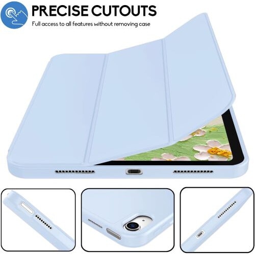 Husa Smart Cover compatibila cu Ipad 10 2022, 10.9inch, inchidere magnetica, Rebound Pencil, Albastru, TELGORBCS