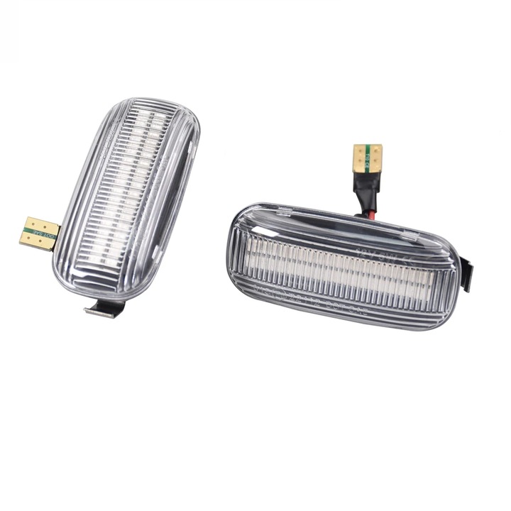 Set semnalizare dinamica Audi A4 S4 RS4 B6 B7, A3 S3, A6 S6 RS6 C5 C7, lampa clara, banda dubla