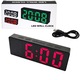 Ceas de masa digital cu afisaj LED rosu, multifunctional, VT-93816-R, dimensiuni 160 x 62 x 31 mm, ABS, negru Negru