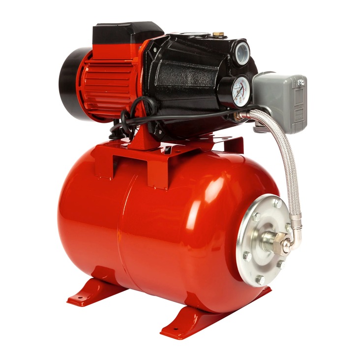 Hidrofor JET125SA, 920 W, rezervor 24 litri, debit max 5000 l/h, adancime max 9 m, H max 48 m, cu turbina din bronz