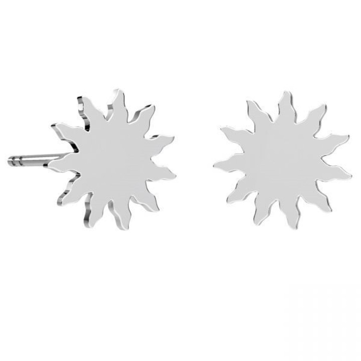 Cercei Soare din Argint 925, inchidere tip surub, fluturas