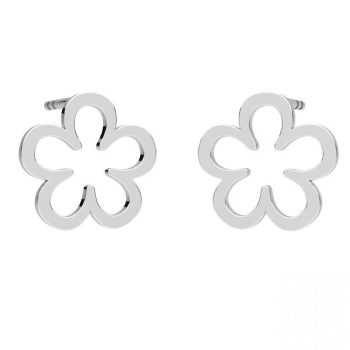 Cercei Flori din Argint 925, inchidere tip surub, fluturas