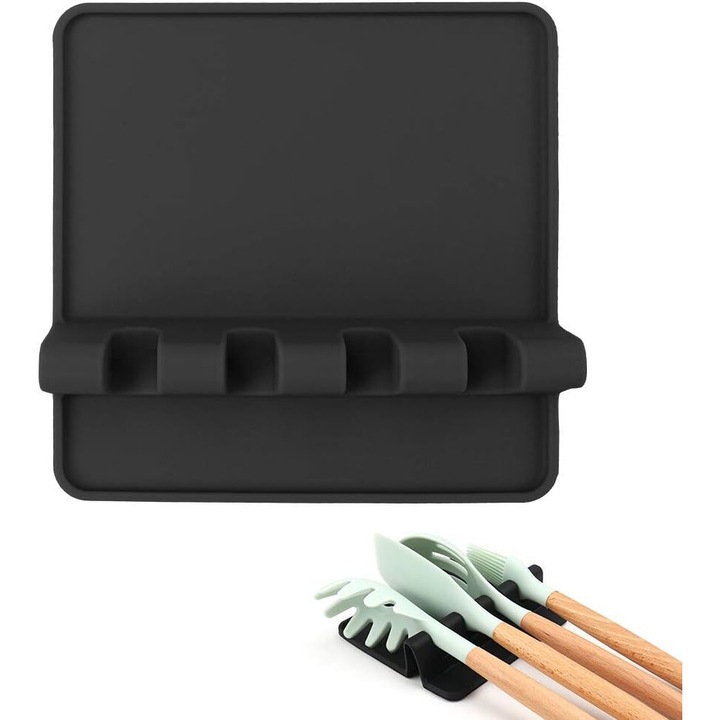 Jormftte Evőeszköztartó, többfunkciós kialakítás, hőálló, kanalakhoz és spatulákhoz, többszínű