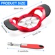 Set curatare si feliere mere gxwcyi, lame inox, manere ergonomice antiderapante, rosu