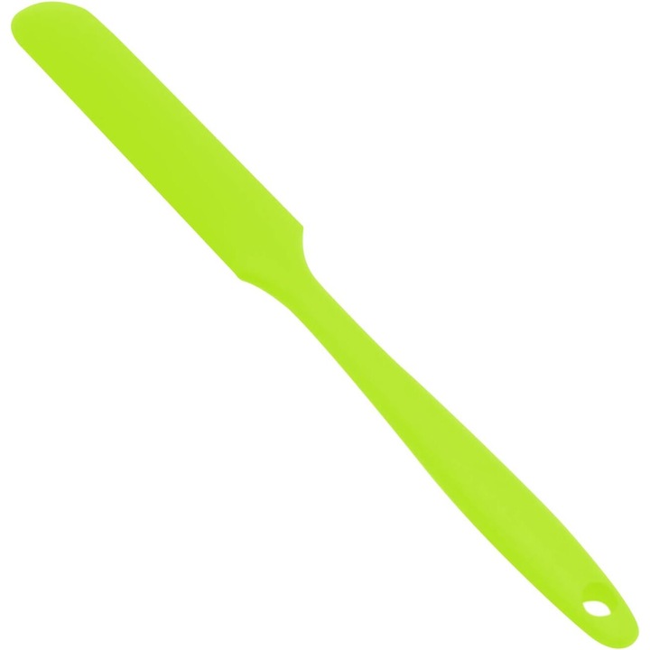 Spatula, silicon, rezistenta la caldura, flexibila, verde