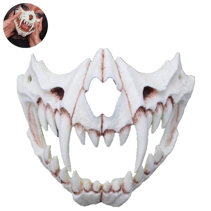 Set masca carnaval, rasina, 14.5x11.8cm