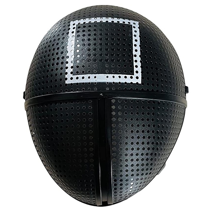 Masca tematica Halloween, retractabila, plastic, negru, 250x190x96.3 mm