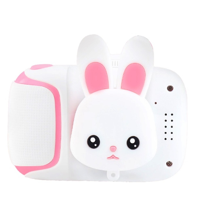 Digitális fényképezőgép gyerekeknek, 20MP, 5472x4104px, Full HD 1080p videó, 2 hüvelykes, 32 GB-os kártya, rózsaszín