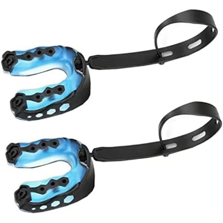 Set 2 bucati Protectie Dentara Sport, Multifunctionala, Albastru