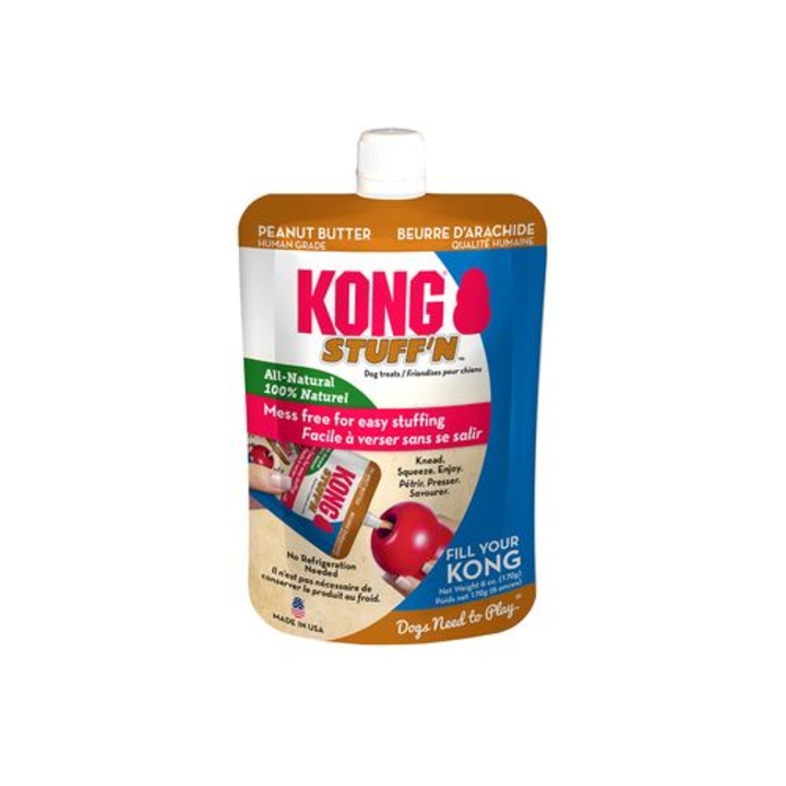 Unt de arahide natural, Kong, 170g pentru jucarii Kong