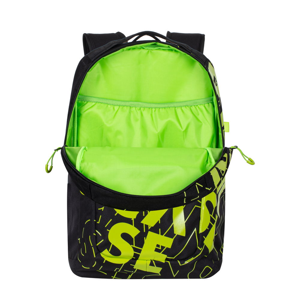 Rucsac laptop SPORT Rivacase 5430 black/lime 15.6'', 30L