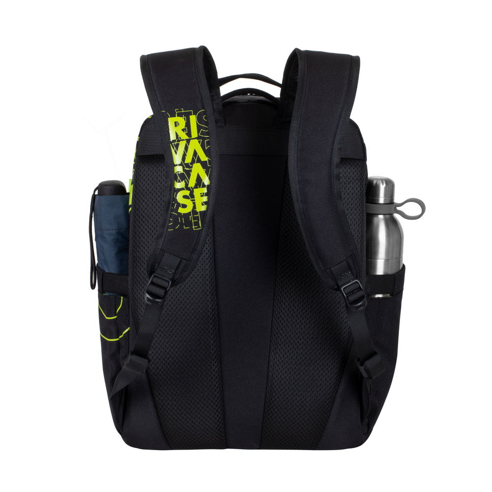 Rucsac laptop SPORT Rivacase 5430 black/lime 15.6'', 30L