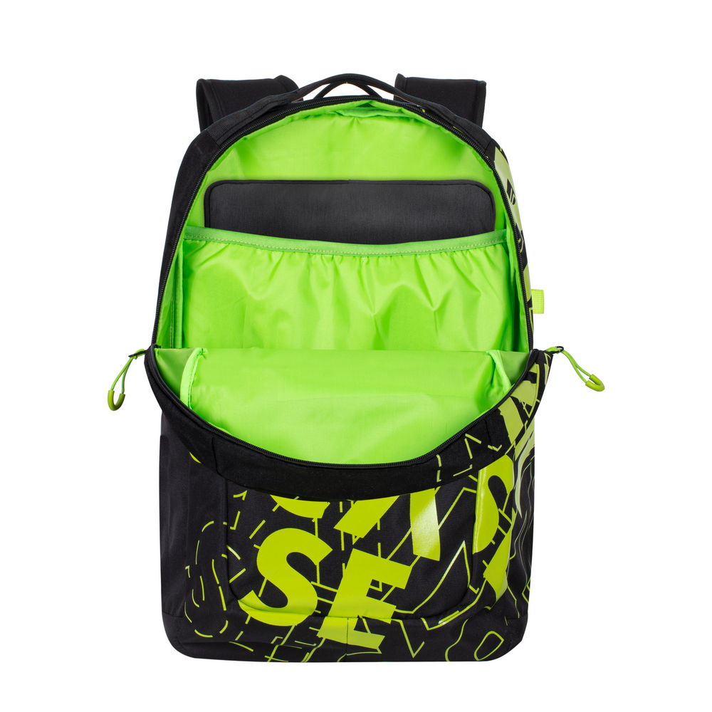 Rucsac laptop SPORT Rivacase 5430 black/lime 15.6'', 30L