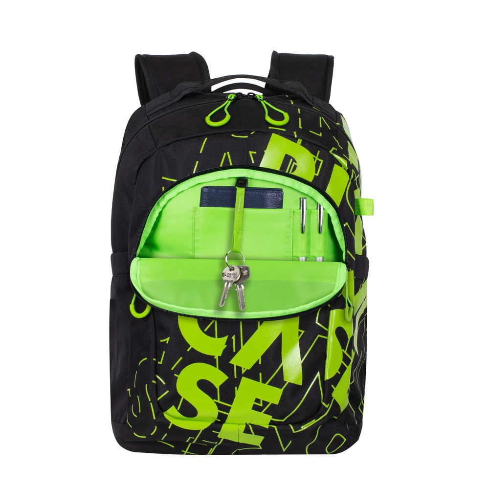 Rucsac laptop SPORT Rivacase 5430 black/lime 15.6'', 30L