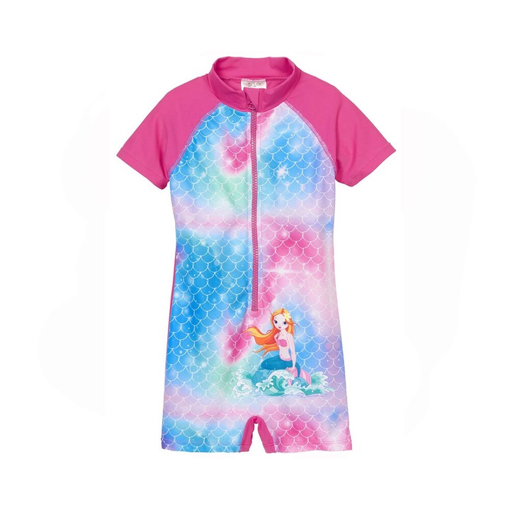 Детски цял бански с uv защита, Playshoes, Mermaid, 98-104 CM