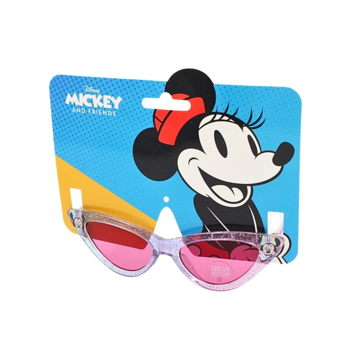 Детски слънчеви очила, Minnie, 100% UV защита, розови