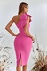 Rochie midi bodycon, casual eleganta, culoare roz