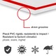 Semn Indicator, URGENTA, Placa PVC 4mm, 20x30 cm