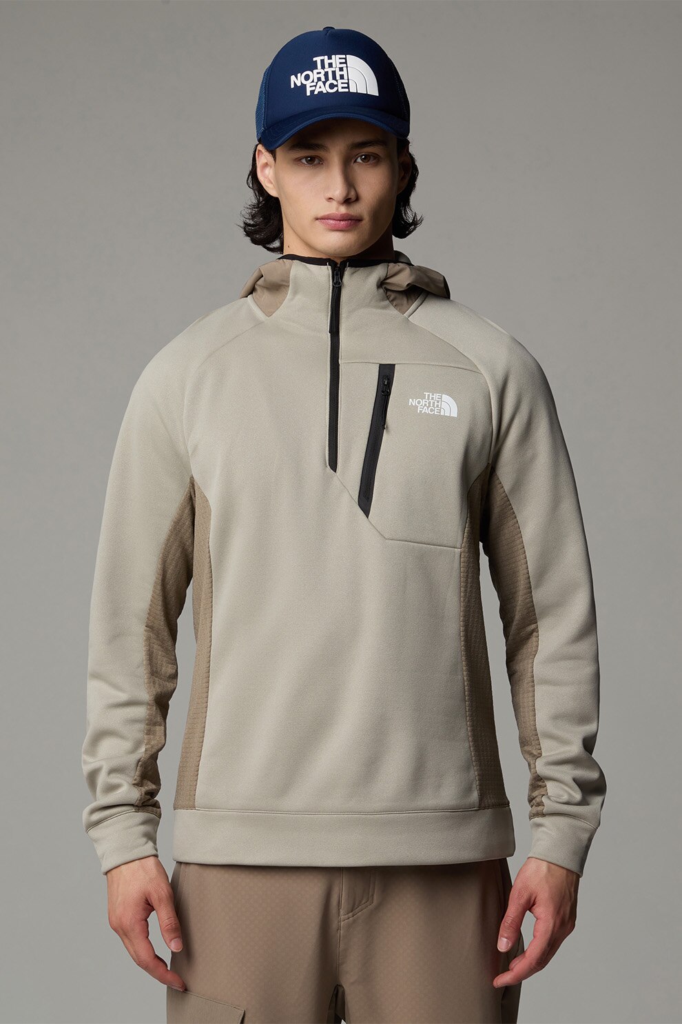 The North Face, Hanorac cu fermoar scurt pentru antrenament