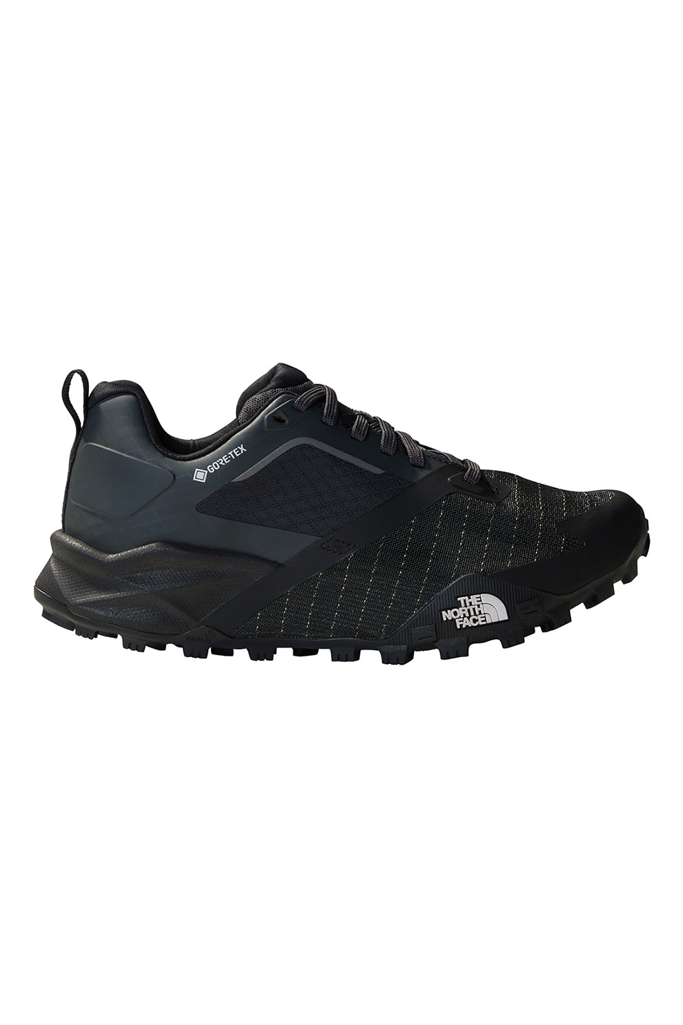 The North Face, Pantofi pentru alergare Gore-Tex Trail, Negru, Gri