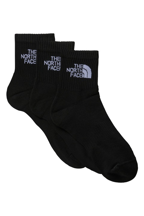 The North Face, Multi Sport rövid szárú logós túrazokni szett - 3 pár, Fekete, 38-40
