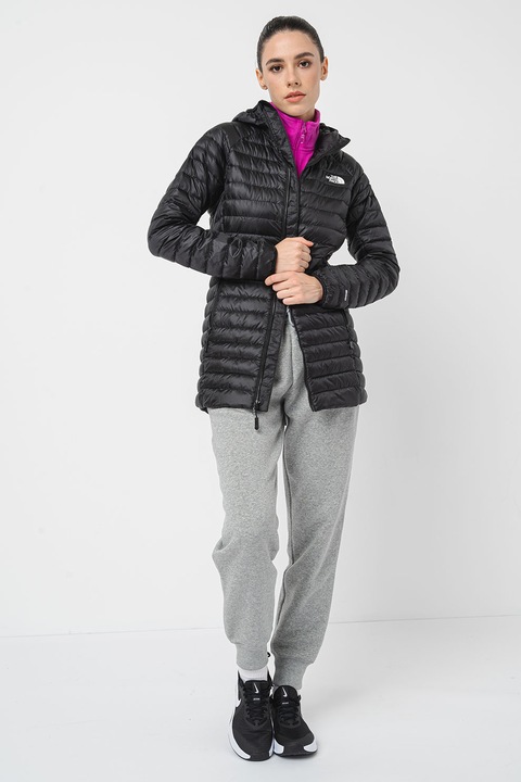 The North Face, Geaca cu umplutura de puf pentru drumetii Trevaik, Negru