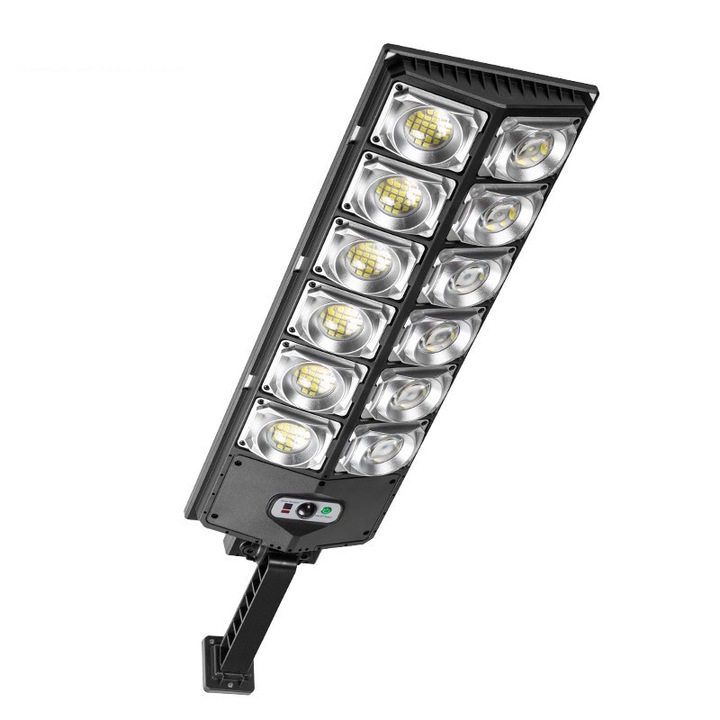 Соларна улична лампа, Golxmse W789A-6, ултра ярък LED, IP65, черен, 61.5x4.5x16.5cm