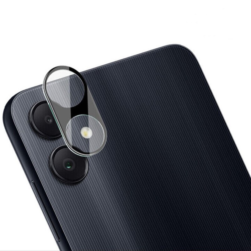 Folie de protectie pentru camera compatibila cu Samsung Galaxy A05, Sticla securizata, Rezistenta la zgarieturi, Protectie completa, Negru