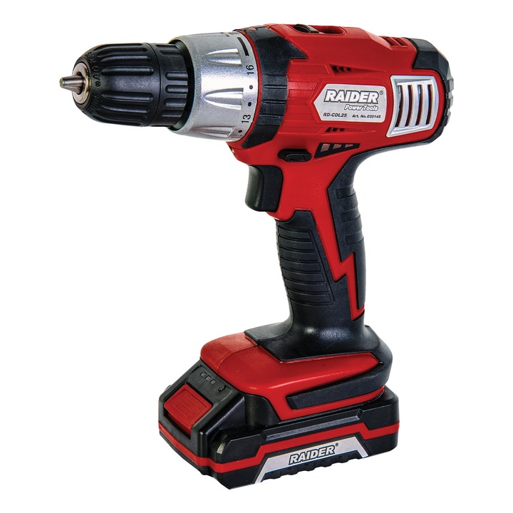 Masina de gaurit bormasina cu acumulator, RAIDER, 18 V, Li-Ion