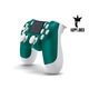 Безжичен контролер HAPPY JOKER® doubleshock I-10, За PS4, Съвместим, PS-TV и PS Now, С вибрации, Включено зарядно, Зелено-бял