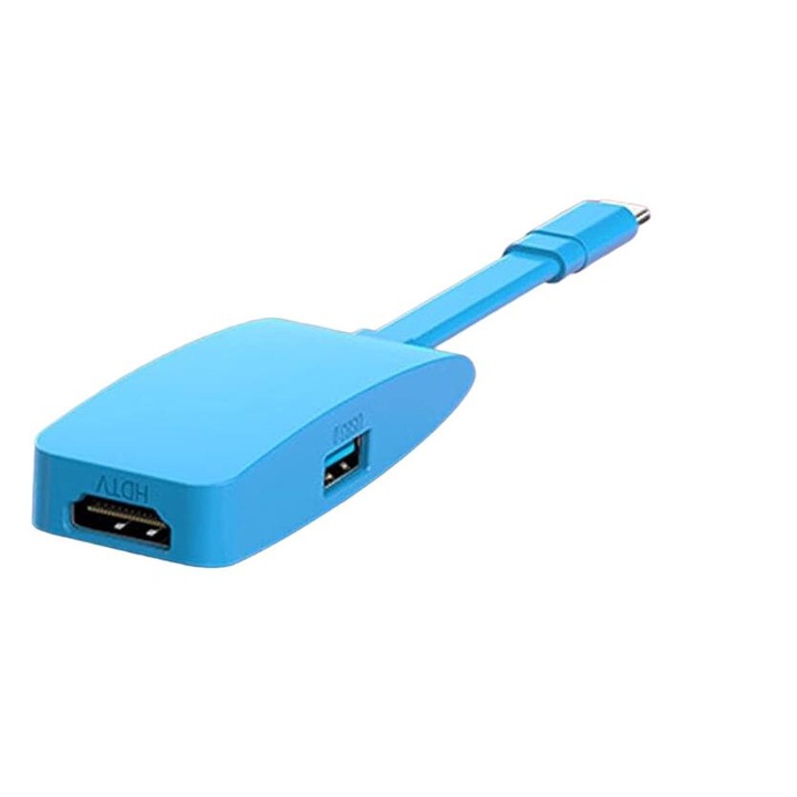 Docking Station Portabil, LYCENXI, HDMI 4K, USB 2.0, Compatibil Switch/Switch OLED