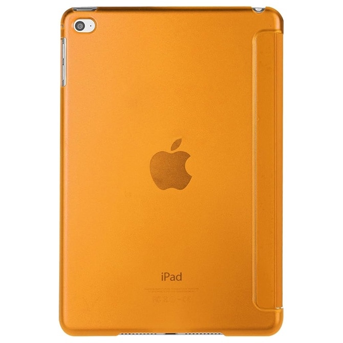 Husa protectie tip Flip pentru iPad Mini 4/5, Model Carte, Portocaliu