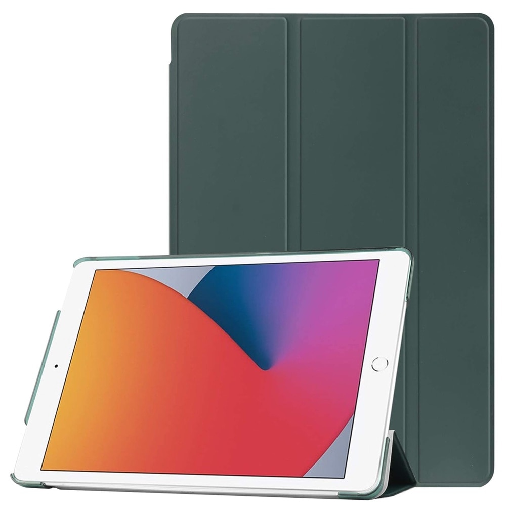 Husa protectie tip flip pentru Apple iPad 10.2", iPad 2019/2020/2021, Carte, Verde Inchis