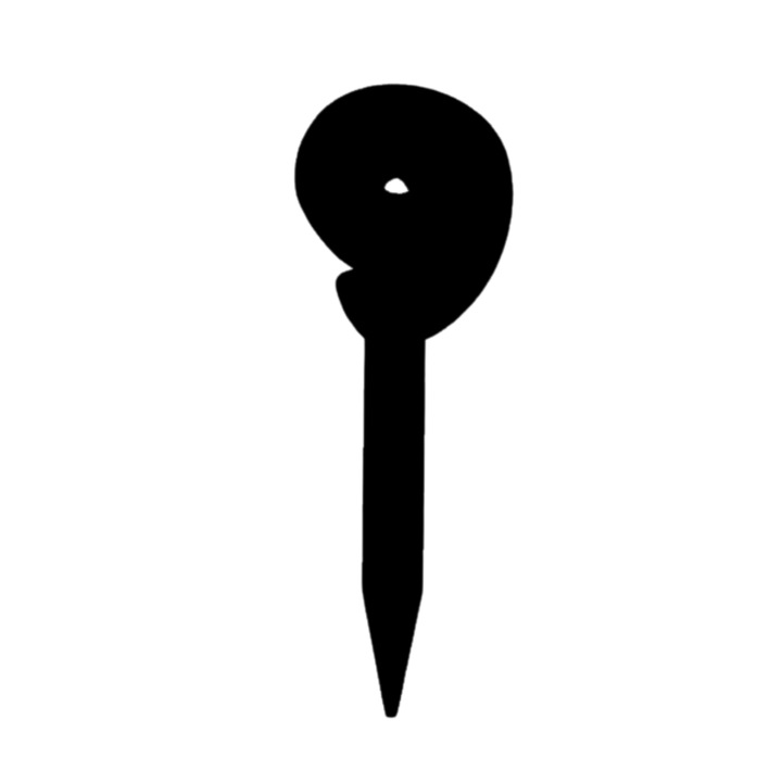 Topper tort, "9", zi de nastere, aniversare,150 X 52 mm negru