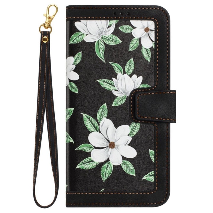 Motorola Moto G04 / Moto G04s / Moto G24 / Moto E14 tok, Techsuit FlipCraft, Flowers of the Dawn