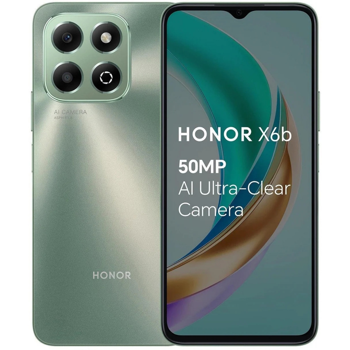 Smartphone Honor X6b 4 GB 128 GB, verde padure