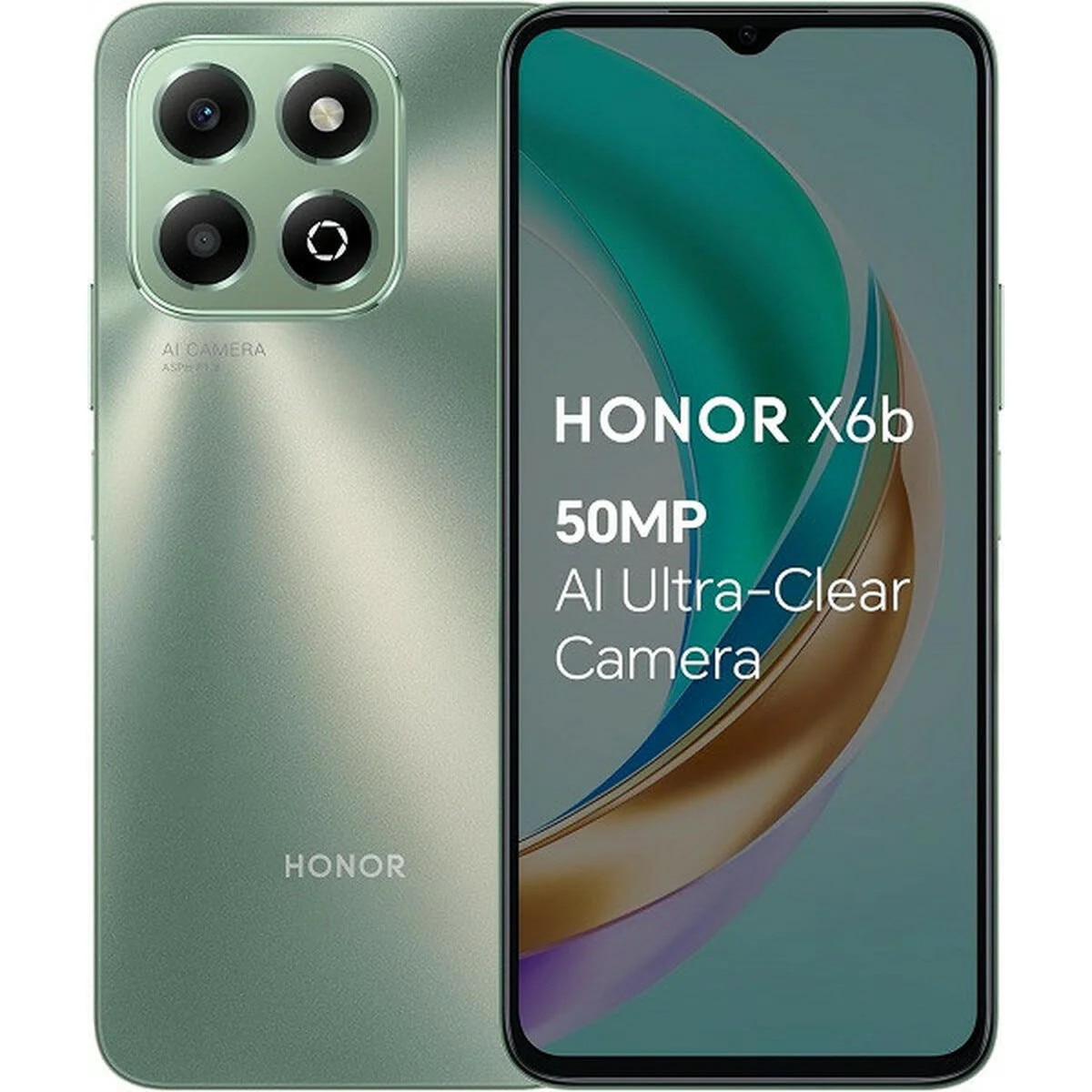 Smartphone Honor X6b 4 GB 128 GB, verde padure