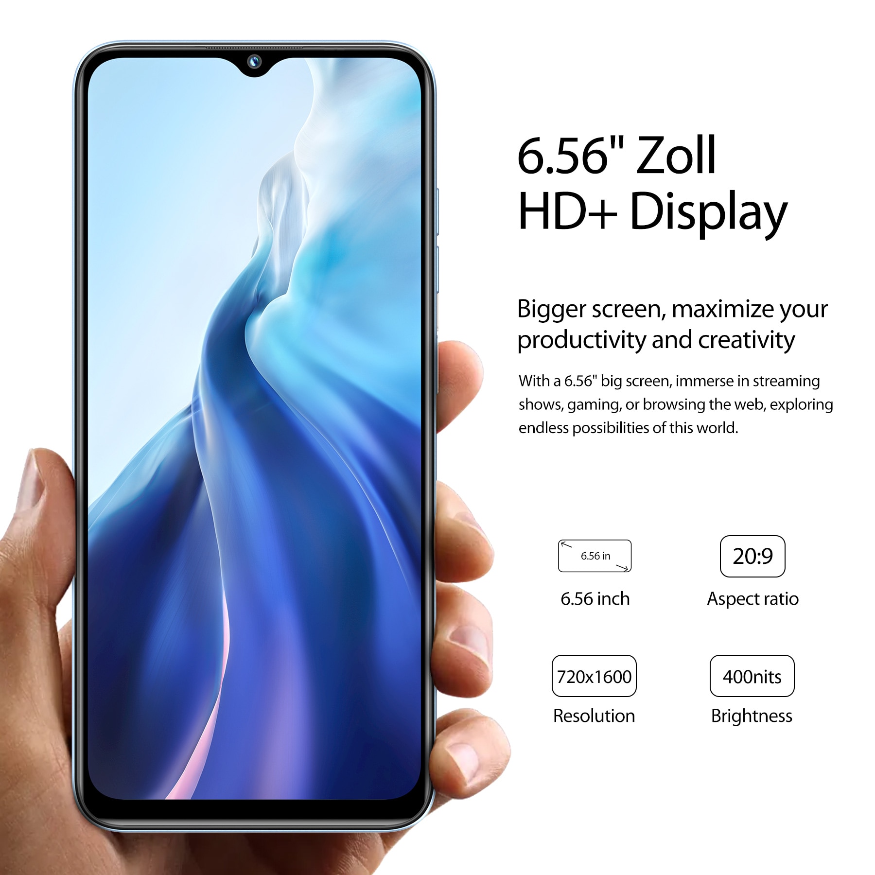 OUKITEL C36 Telefon Mobil Deblocat, 12GB+128GB/1TB expandabil