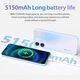 Oukitel C36 mobiltelefon, 8GB RAM+128GB ROM+1TB-ig bővíthető, 6,56 hüvelykes HD+ kijelző, Octa-Core processzor, Android 14, 5150mAh, 5MP+13MP kamera, 4G Dual SIM, arcfelismerés és ujjlenyomat, GPS, kék