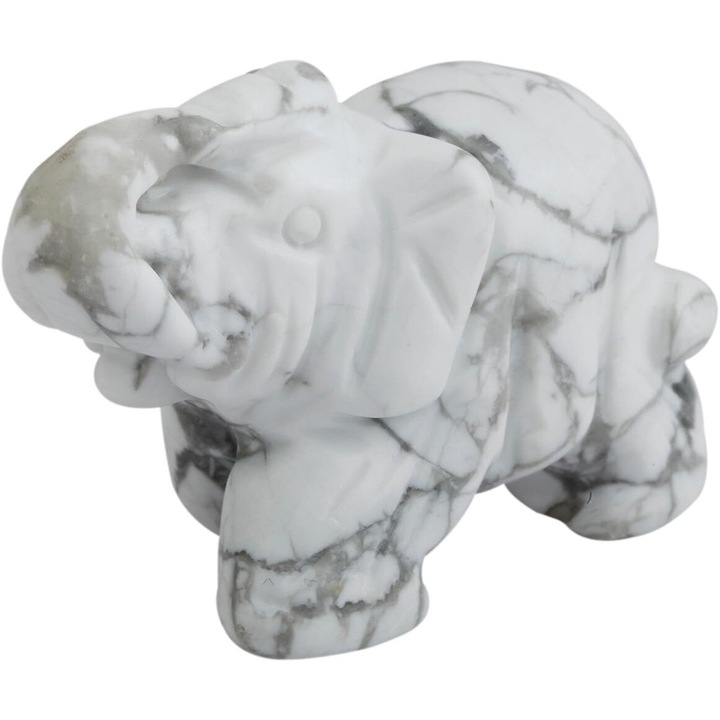 2 db könyvtámasz szett, elefánt figura, kő, többszínű, 37-42mm