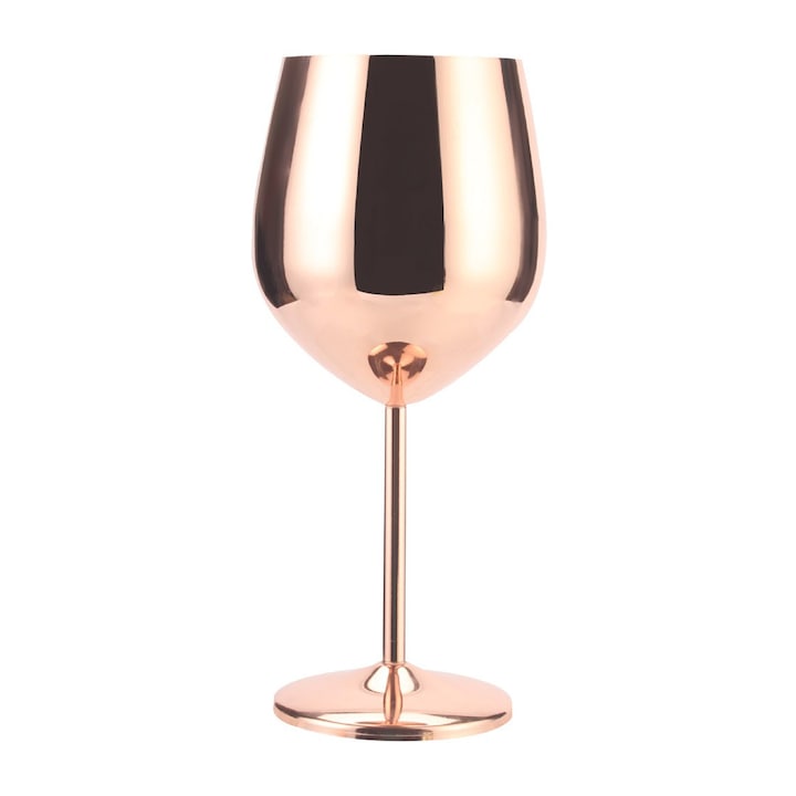 Rozsdamentes acél pohár, 1db-os készlet, Rose Gold, 18oz, 7,5x8cmx20cm