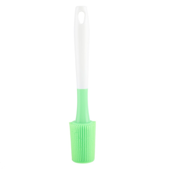 Perie pentru pahare din silicon, Cozevdnt, verde, 23.5x4cm