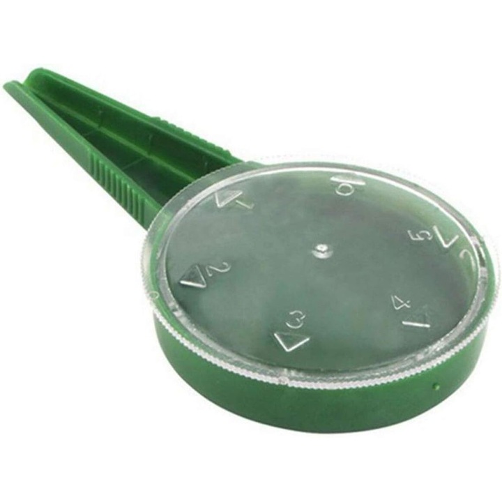 Semanator manual pentru seminte, ABS, verde si transparent, 12x6cm