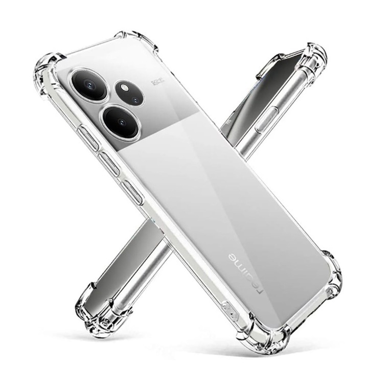 Realme GT 6 / GT 6T tok - Techsuit ütésálló átlátszó szilikon - átlátszó